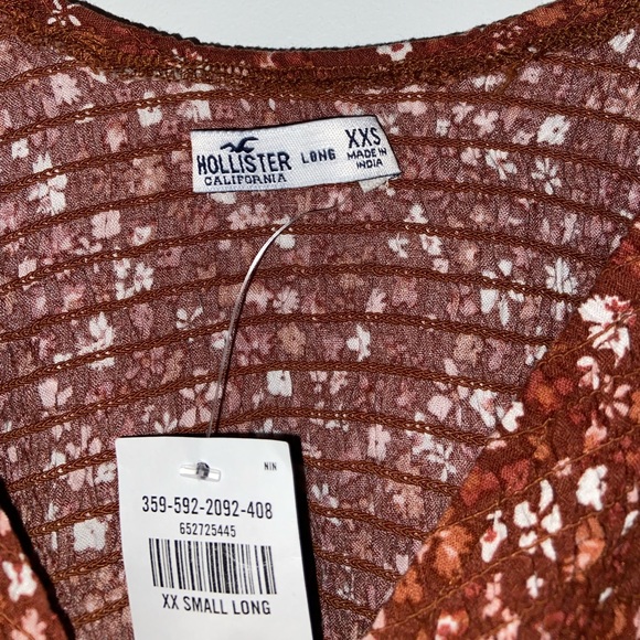 Floral Hollister Mid Length Dress Sz XXS - Picture 3 of 4